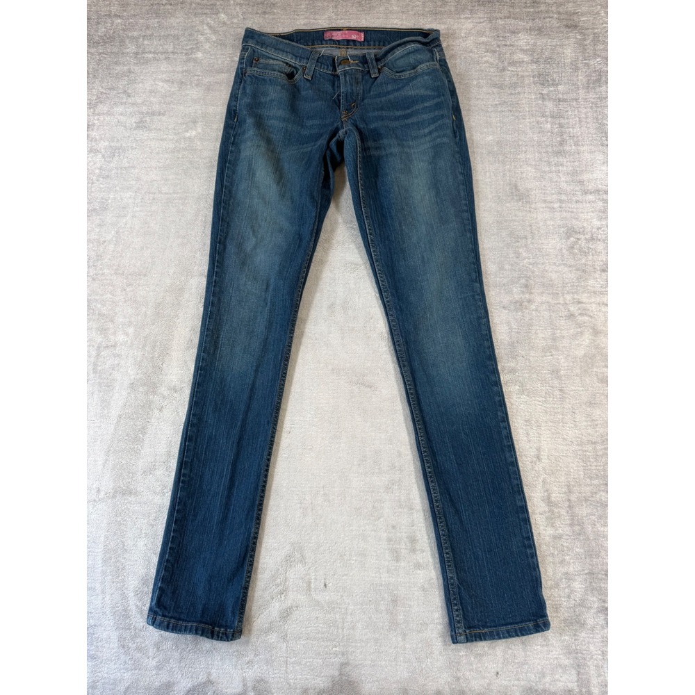 Levis Jeans Womens 7L Blue 524 Superlow Bootcut Vtg Y2K Stretch Low Rise Denim